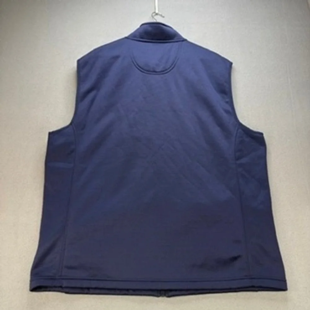 IZOD Spectator Fleece Full Zip Vest Outerwear Big & Tall Mens L Tall Blue NWT